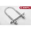 Ebru U Civata, Karşılık Demiri + Somunlu - M10x60 - 2 Set