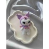 Amigurumi Anahtarlık  El Yapımı Kuromi 12 cm Lila