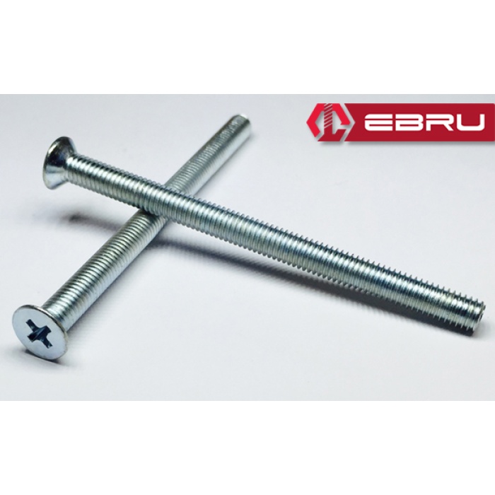 Ebru YHB Göbek Kilit, Barel Vidası M5x60 - 100 Adet