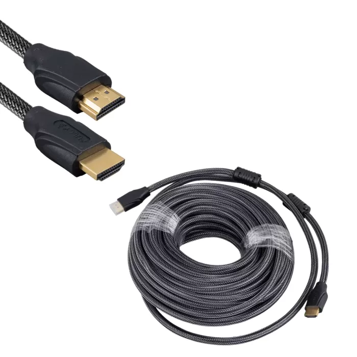 10 METRE ÖRGÜLÜ GOLD UÇLU HDMI KABLO (4172)