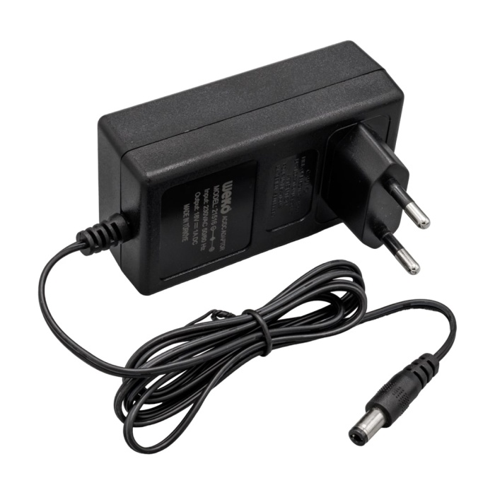 18 VOLT - 1 AMPER 5.5*2.5 UÇLU YERLİ ÜRETİM PRİZ TİPİ ADAPTÖR (4172)