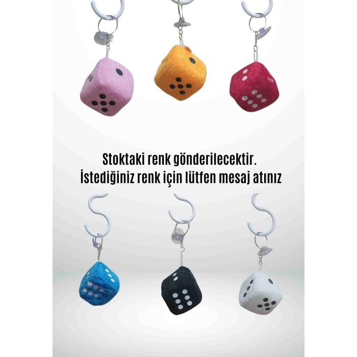 Anahtarlık Şanslı Zar – Renkli ve Eğlenceli Tasarım