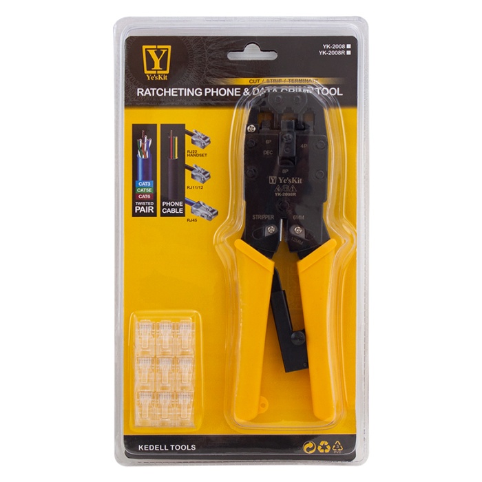 YK-2008R RJ11-RJ12-RJ22-RJ45 SOKET SIKMA PENSESİ (4172)