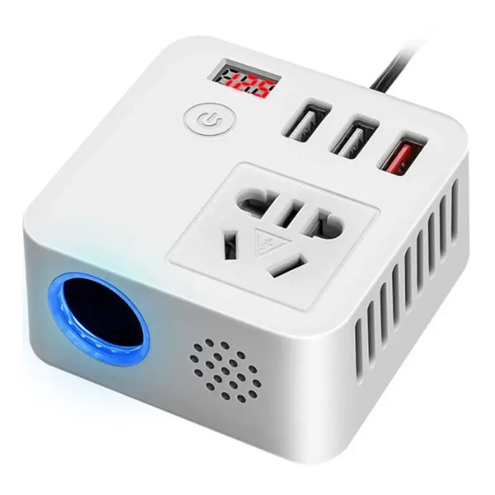 ÇOK FONKSİYONLU USB ARAÇ İNVERTÖRÜ 12V/24V 220V GÜÇ DÖNÜŞTÜRÜCÜ (4172)