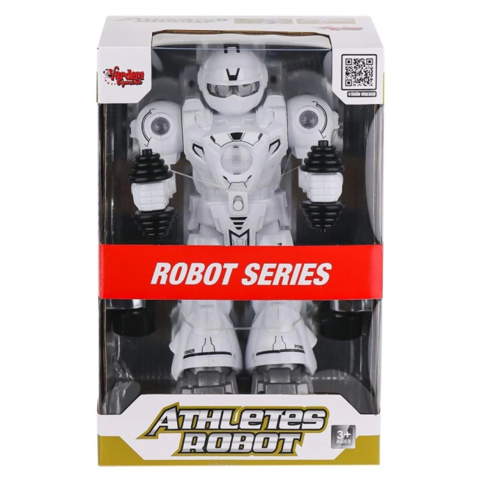 Eğlenceli Işıklı ve Müzikli Atletik Sporcu Robot Yaratıcı ve Hareketli Robot Oyuncak
