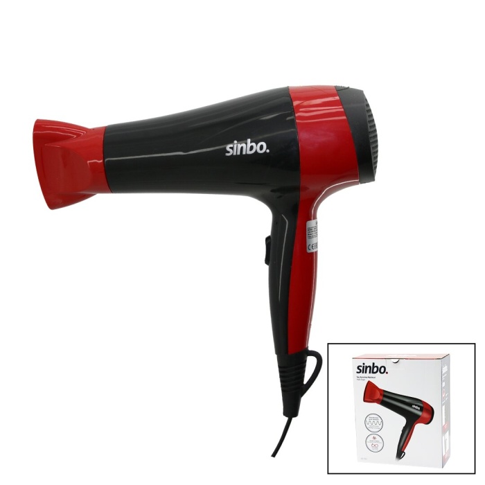 SAÇ KURUTMA MAKİNESİ 2 KADEME HIZ - SICAKLIK FÖN BAŞLIK ZİKZAK REZİSTANS SARIM HOMOJEN ISI DAĞILIM SHD-7093 (4172)