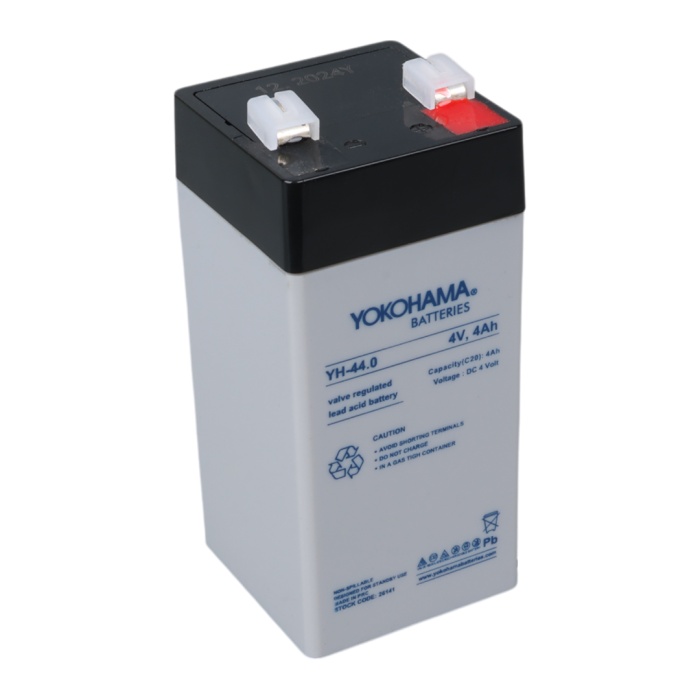 YOKOHAMA YH-44.0 4 VOLT - 4 AMPER DİK KURU AKÜ (46 X 46 X 100 MM) (4172)