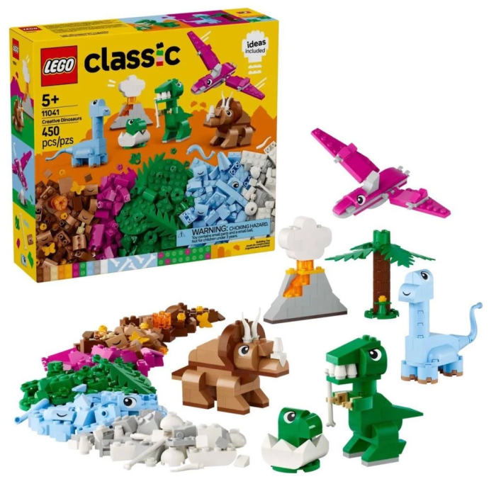 Yaratıcı Dinozorlar 450 Parça +5 Yaş Hayal Gücünü Geliştiren Set