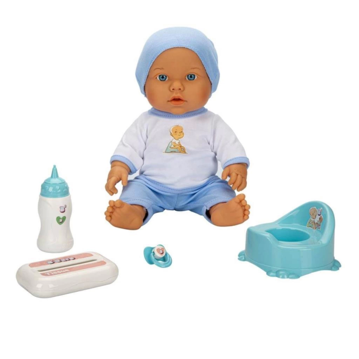 Sesli Bebelou Tuvalet Zamanı Bebek Seti 32 cm Gelişim Oyuncağı