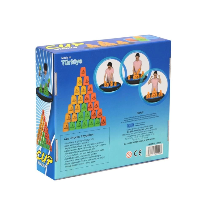 Cup Stacks Bardak Oyunu Hız Reaksiyon Becerisi Çocuk Eğitici