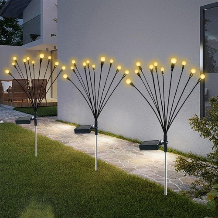 2li Solar Bahçe Aydınlatması 10 Ledli 2 Modlu Gün Işığı