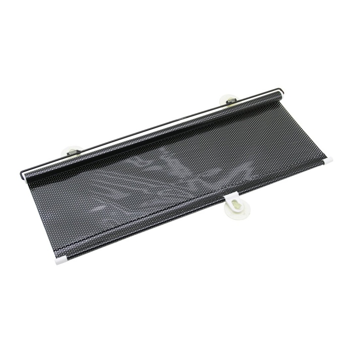 OTO-ARAÇ - EV - OFİS CAM PANELİ GÜNEŞLİK PVC PERDE MAKARALI AÇ-KAPA 58X125CM VANTUZLU MONTAJ (4172)