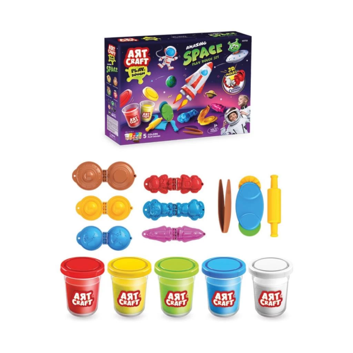 03733 İnanılmaz Uzay Oyun Hamur Seti 380 gr -Dede