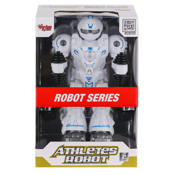 Eğlenceli Işıklı ve Müzikli Atletik Sporcu Robot Yaratıcı ve Hareketli Robot Oyuncak
