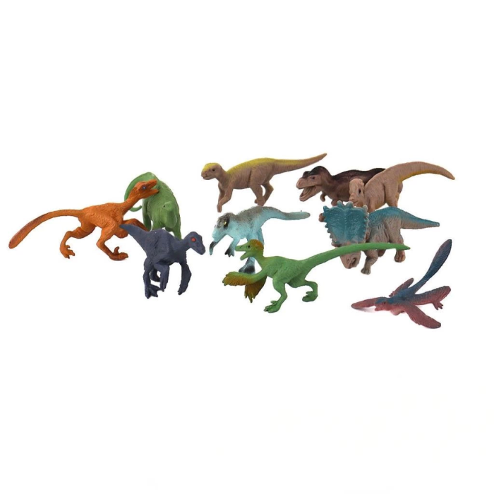 PVC Küçük Dinozorlar 10lu Set Kidmar Oyuncak Koleksiyonluk