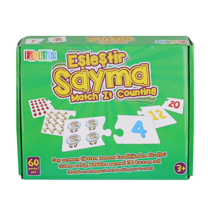 Eşleştir ve Sayma Oyunu Eğitici Ahşap Zeka Geliştirici Set