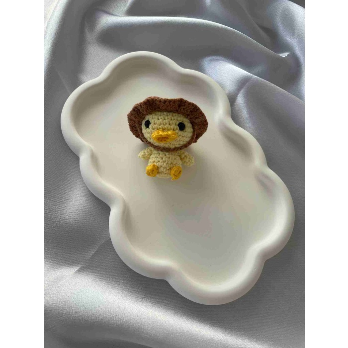 Amigurumi Anahtarlık  El Yapımı Ördek 7 cm