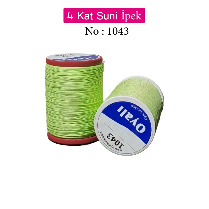 Oyalı 4 Kat Suni İpek İplik İğne Oyası Boncuk İpi Tığ Oyası No:1043
