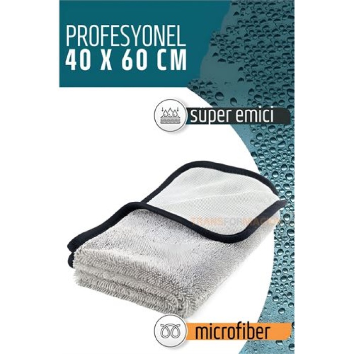 ModaCar Çift Yüzeyli Profesyonel Microfiber Havlu - Süper Emici Temizlik Bezi  40 x 60 cm
