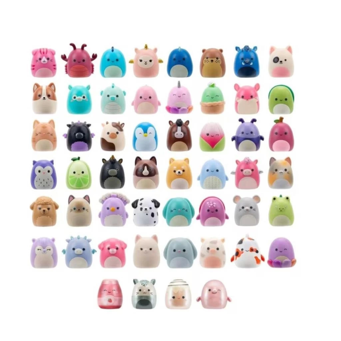 Nessiworld AL0001-1 Squish-a-longs 2 Figür + Yüzük Sürpriz Paket 24lü Display  Seri 1