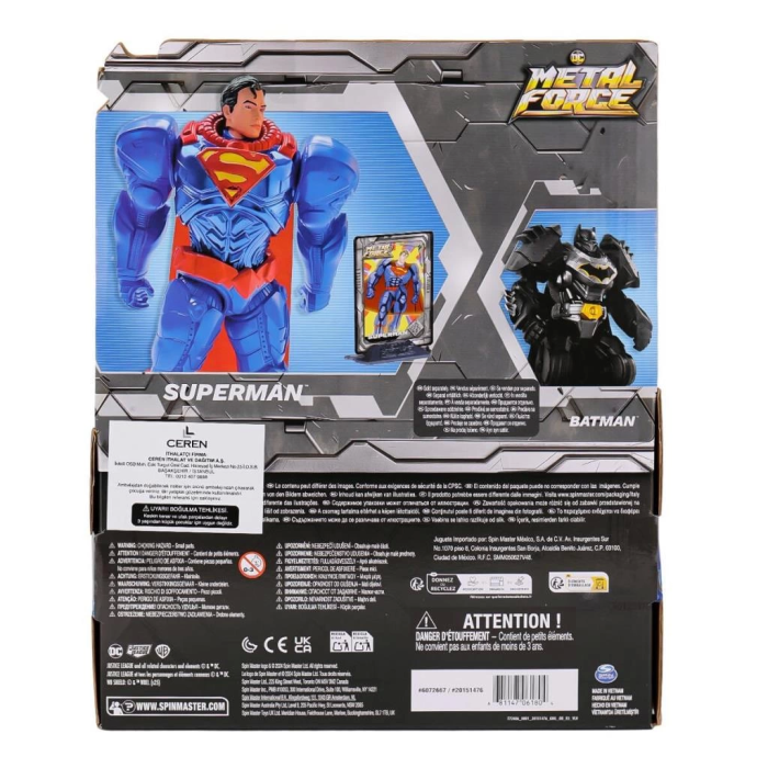 Nessiworld SPM-6072667 12 XL Metal Force Heroes Superman