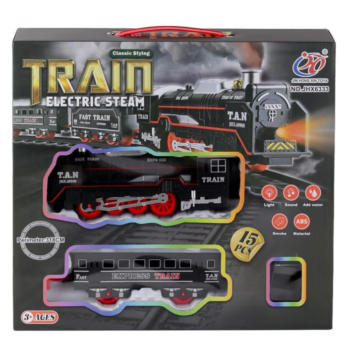 Nessiworld JHX6333 Dumanlı Sesli Işıklı Tren 15 Parça