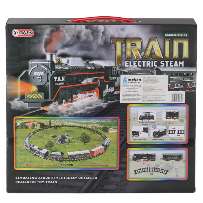 Nessiworld JHX6333 Dumanlı Sesli Işıklı Tren 15 Parça