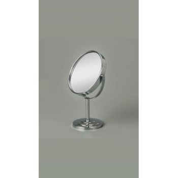 ® Yeni Ürün Masaüstü Ayaklı 360° Dönebilen Ev, Ofis, İşyeri, Seyahat İçin Mini Krom büyüteçli ayna 21x15