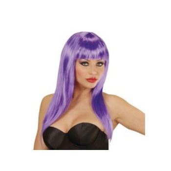 Uzun Peruk Saç Mor