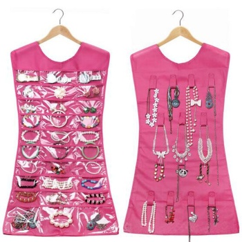 Elbise Şeklinde Takı Organizeri Pembe