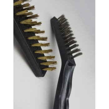 Dev Boy 2Li Detay Temizlik Fırça Seti ArabaMutfak Ocak Fayans Temizlik Fırça (Çelik-Bakır)