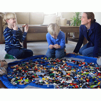 Taşınabilir Büyük Oyuncak Hurcu MAVİ