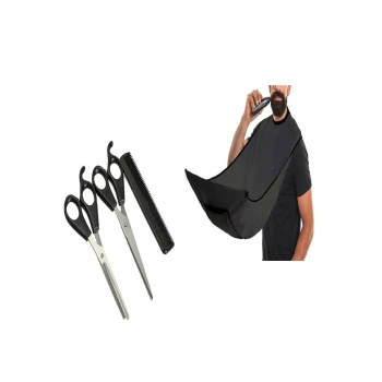 Berber Tıraş Seti Makas Tarak Önlük 4 Parça Özel Set