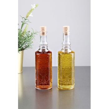 Dekor Yağdanlık Sirkelik Şişe 2li Set