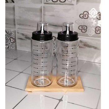 Ahşap Yağdanlık Altlığı2 Bölmeli Yağlık Sosluk Standı