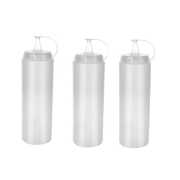 Şeffaf Sos Şişesi 1000ML Dev Boy 3 Adet