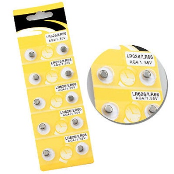 Saat Pili Düğme Pil 10lu Paket LR626-LR66 AG4-1.55V