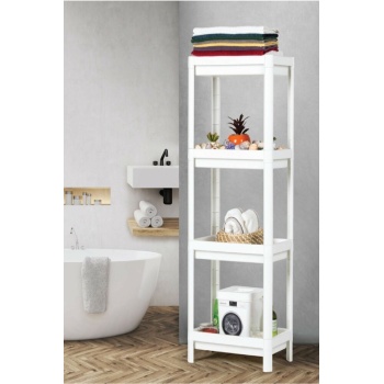 Shelf 3 Katlı Raf Ünitesi Mutfak Banyo Depolama Rafı
