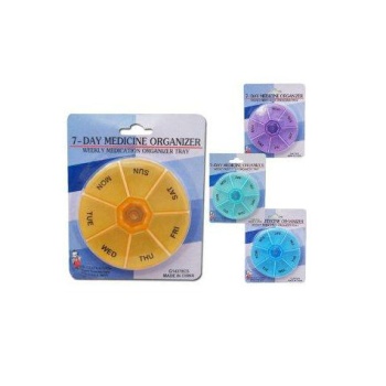 Haftalık İlaç Saklama Kutusu Oval Kutu