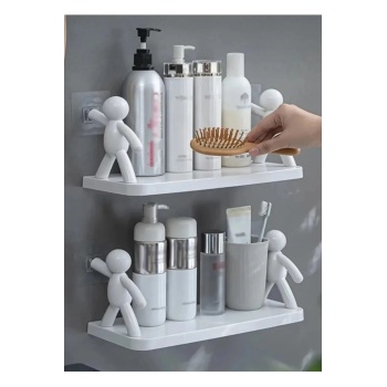 2 Adet Özel Raf BaharatlıkMakyaj Malzeme Rafı Kendinden Yapışkanlı Banyo Mutfak Organizer Raf