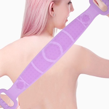 70 cm Çift Taraflı Sırt KesesiSilikon Duş Kesesi Peeling Banyo Kesesi