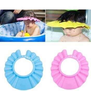 Ayarlanabilir Çıtçıtlı İnce Köpük Bebek Banyo Şapkası