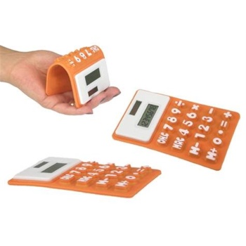 Güneş Enerjili Silikon Hesap Makinesi