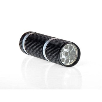 9 Ledli LÜKS Süper Parlak Metal Mini El Feneri