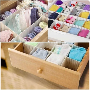 Ayarlanabilir Pratik Çekmece Bölmeleyici 3 Adet Birden