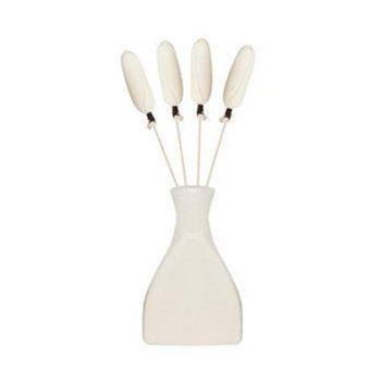 Bambu Çubuklu Seramik Mini Vazoda Oda Kokuları