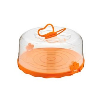 Kilitleme Mekanizmalı Kelebek Saplı Kapaklı Kek Fanusu