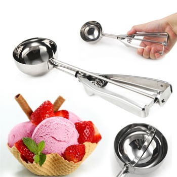 Metal Çek Bırak Dondurma Helva KuraHamur Kepçesi