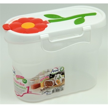 Papatya Kapaklı Erzak Bakliyat Saklama Kabı 12 Litre