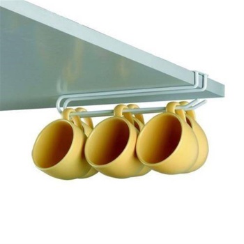 Raf Altına Takılabilen Metal Portatif Bardak Fincan Askılığı